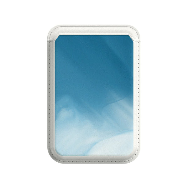 Schneegipfel Grün - iPhone Leder Wallet