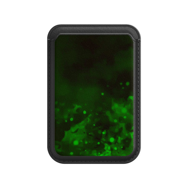Schwarz Grün - iPhone Leder Wallet