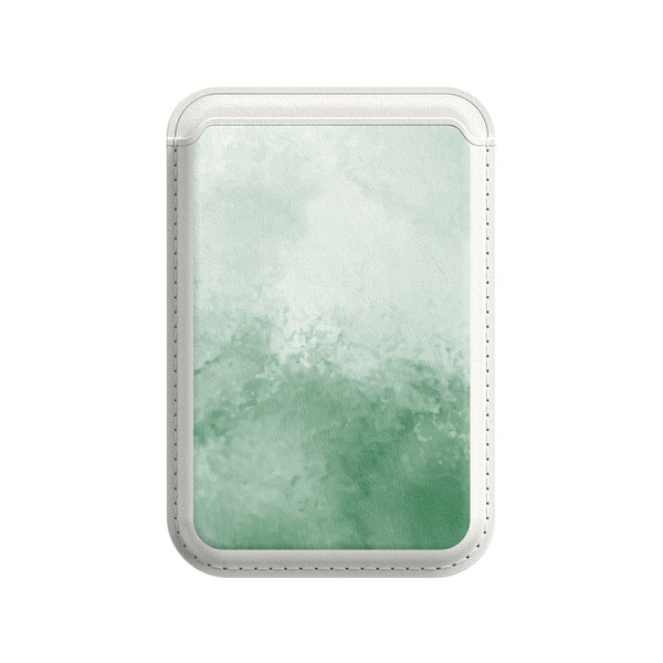 Verstecktes Grün - iPhone Leder Wallet