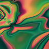 iPhone Psychedelisch Gehärtetes Glas Handyhülle