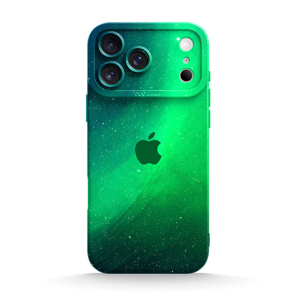 Polarer Farbverlauf - iPhone Flüssiges Silikon Handyhülle