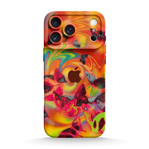 Psychedelisch - iPhone Flüssiges Silikon Handyhülle