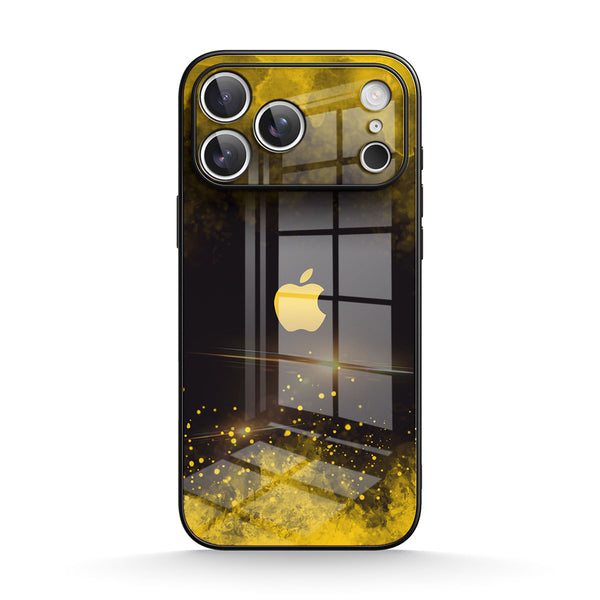 Gold Bestreuen - iPhone Gehärtetes Glas Handyhülle