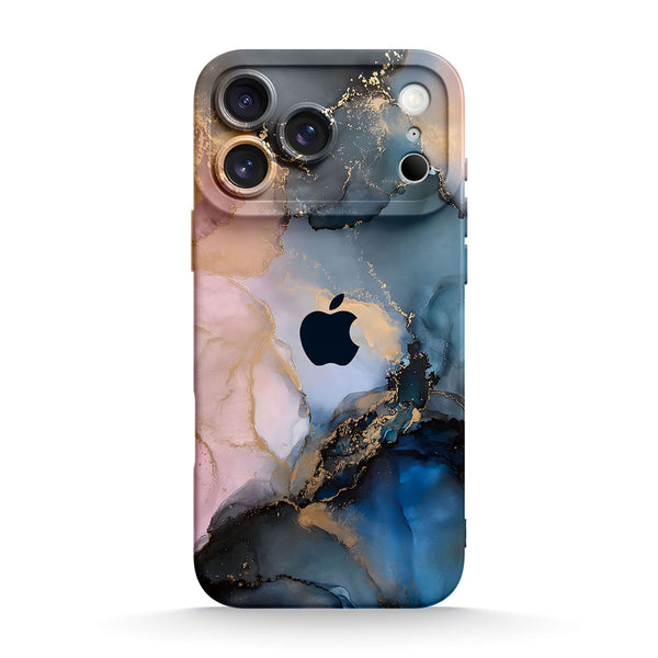 Fallende Jade - iPhone Flüssiges Silikon Handyhülle