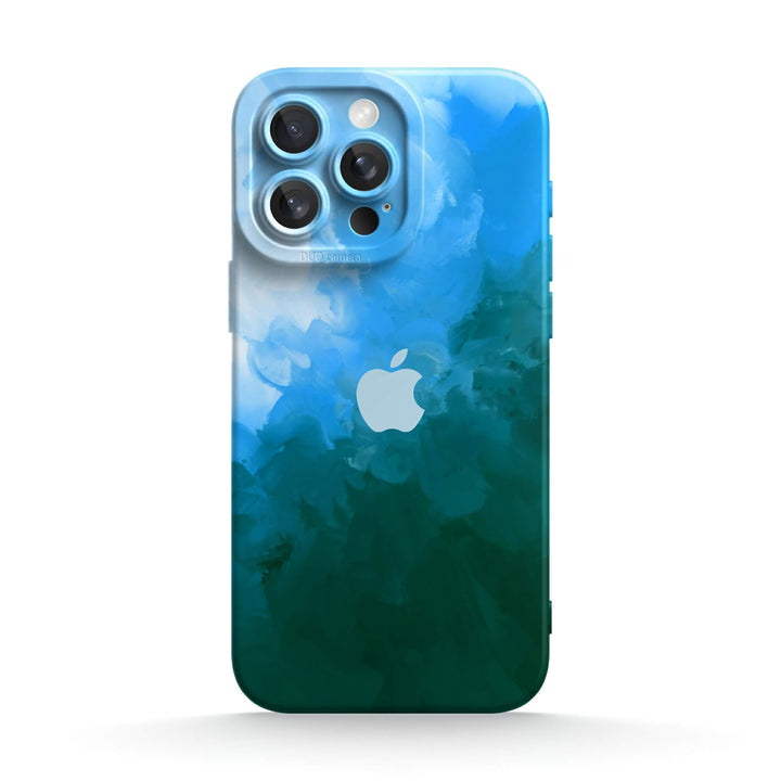 Blau Schwarz - iPhone Handyhülle