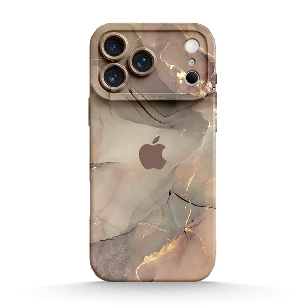Elegantes Braun - iPhone Flüssiges Silikon Handyhülle