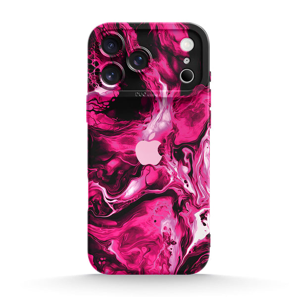 Scharlachrote Kraft - iPhone Flüssiges Silikon Handyhülle