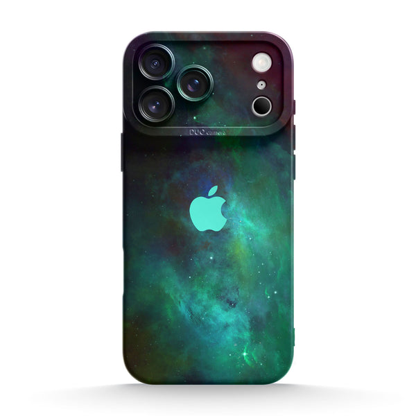 Grüner Plutonebel - iPhone Flüssiges Silikon Handyhülle