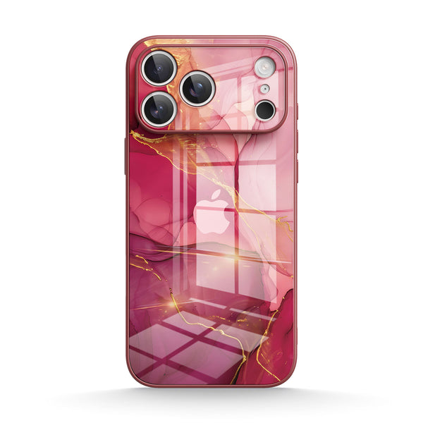 Achat Roségold - iPhone Gehärtetes Glas Handyhülle