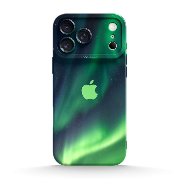 Auroragrün - iPhone Flüssiges Silikon Handyhülle