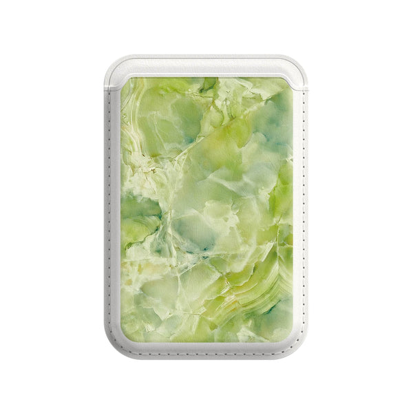 Eisblumen Jade - iPhone Leder Wallet