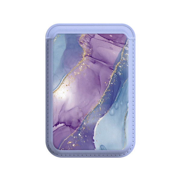 Purple Blue Gilt - iPhone Leder Wallet