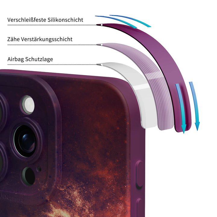 Leuchtende Galaxie - iPhone Handyhülle