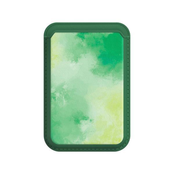 Grüner Farbton - iPhone Leder Wallet