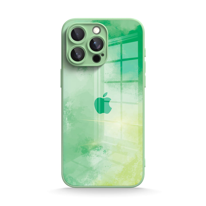 Grüner Farbton - iPhone Gehärtetes Glas Handyhülle