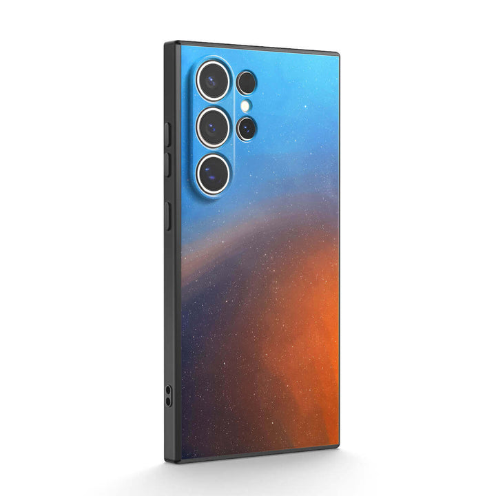 Polar-Blau Bis Orange - Samsung Handyhülle