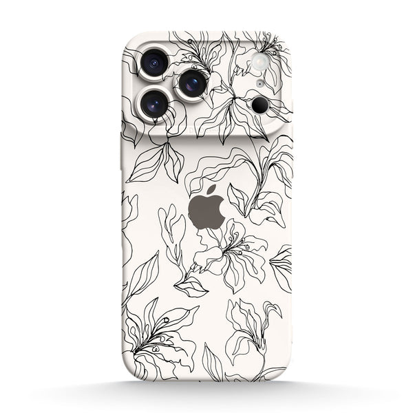 Blume Der Reinheit - iPhone Flüssiges Silikon Handyhülle