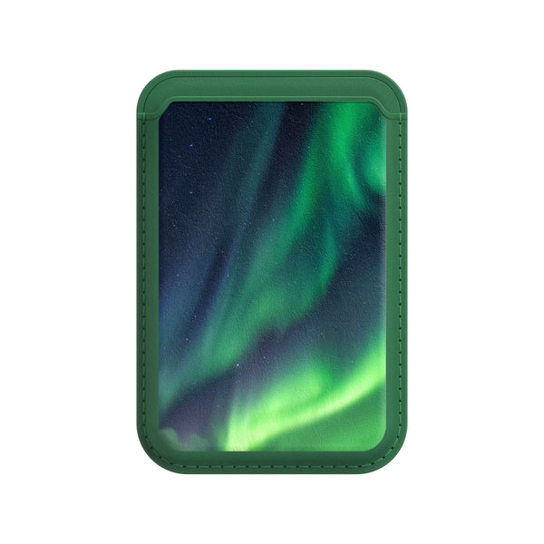 Auroragrün - iPhone Leder Wallet