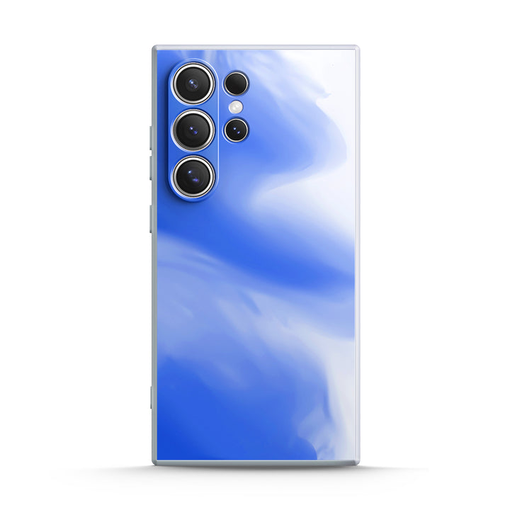 Blau Weiß - Samsung Handyhülle