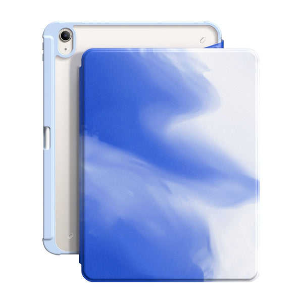 Blau Weiß - iPad Snap 360° Ständer Schlagfeste Hüllen