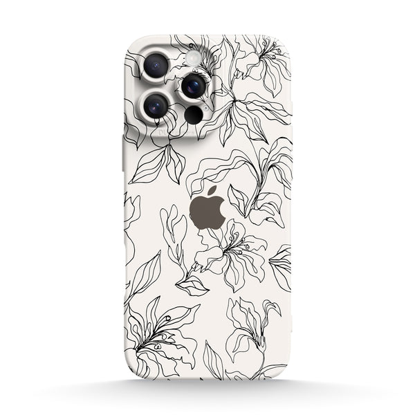 Blume Der Reinheit - iPhone Flüssiges Silikon Handyhülle