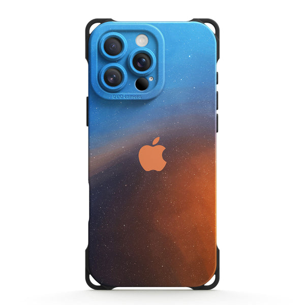 Polar-Blau Bis Orange - iPhone Ultra Impact Strapazierfähige Handyhülle