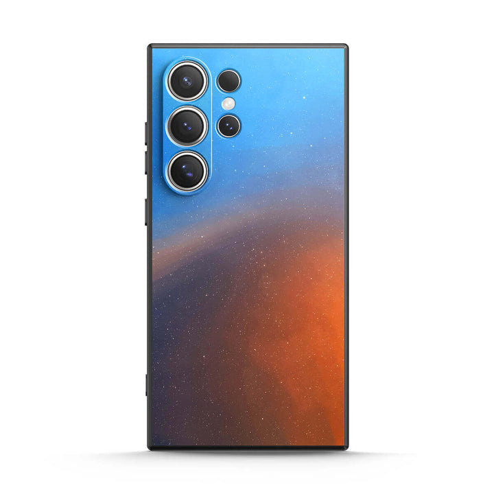 Polar-Blau Bis Orange - Samsung Handyhülle