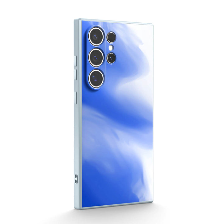 Blau Weiß - Samsung Handyhülle