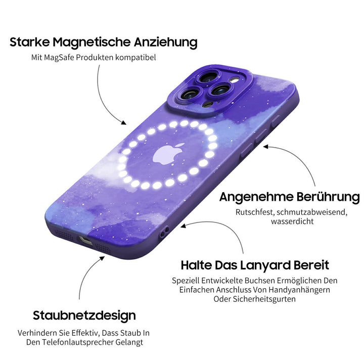 Astral Lila Blau - iPhone Handyhülle