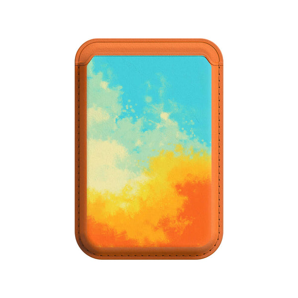 Rauchige Farbe - iPhone Leder Wallet