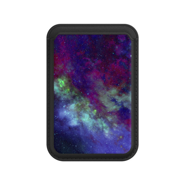 Psychedelische Lila Welt - iPhone Leder Wallet