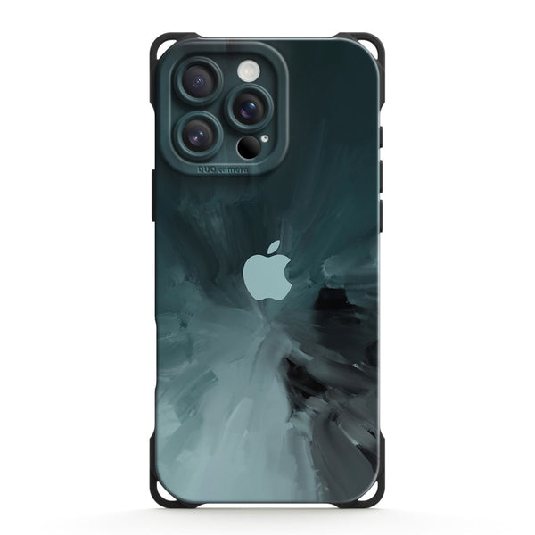 Schwarz Grau - iPhone Ultra Impact Strapazierfähige Handyhülle