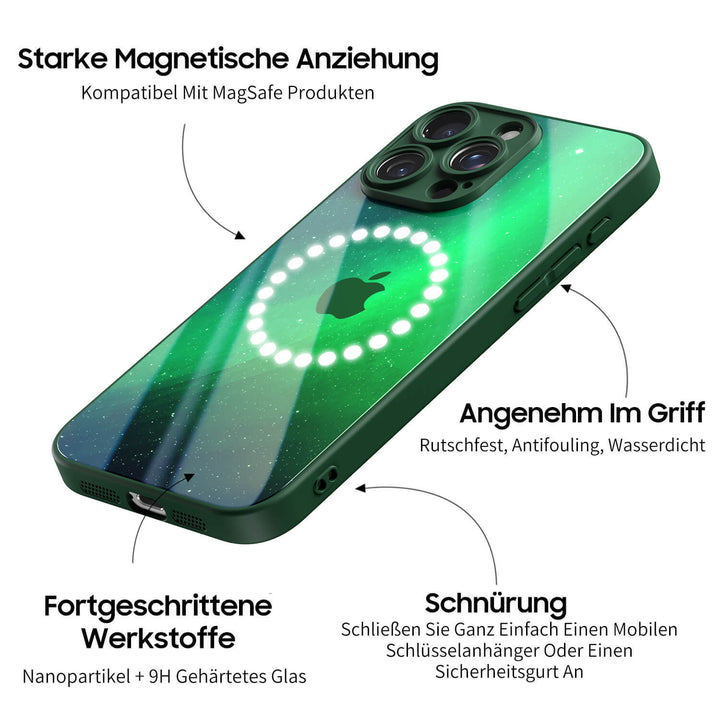 Magnetischer Sturm–Mitternacht - iPhone Handyhülle