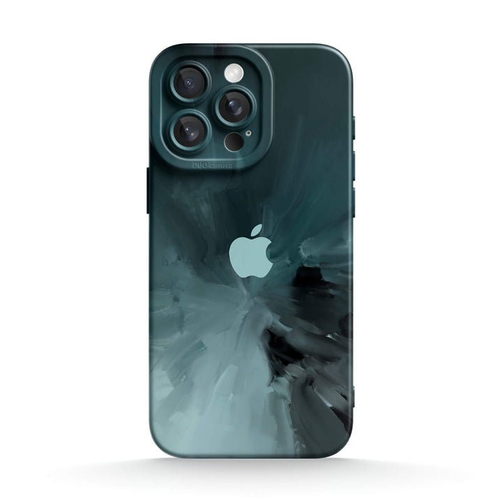 Schwarz Grau - iPhone Handyhülle