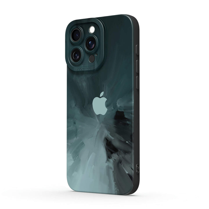 Schwarz Grau - iPhone Handyhülle