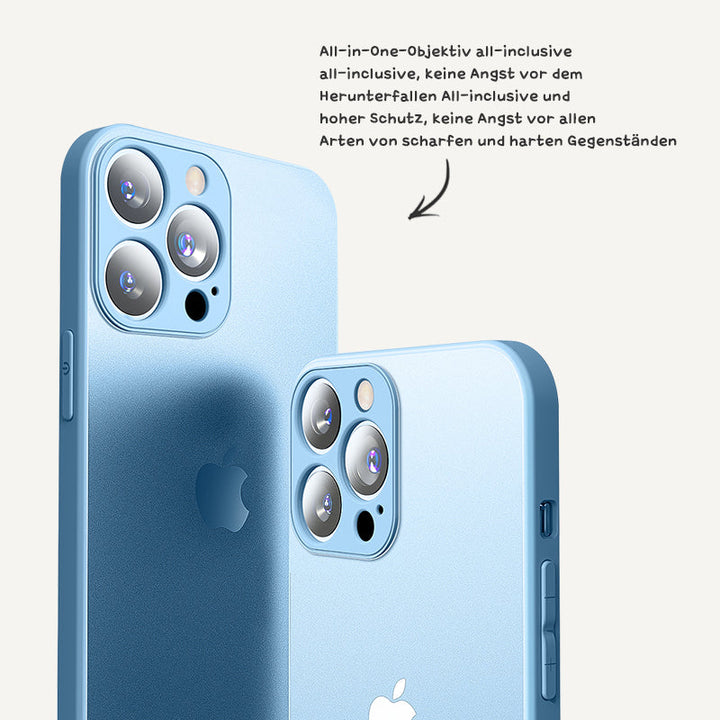 Blau - iPhone Matte Handyhülle