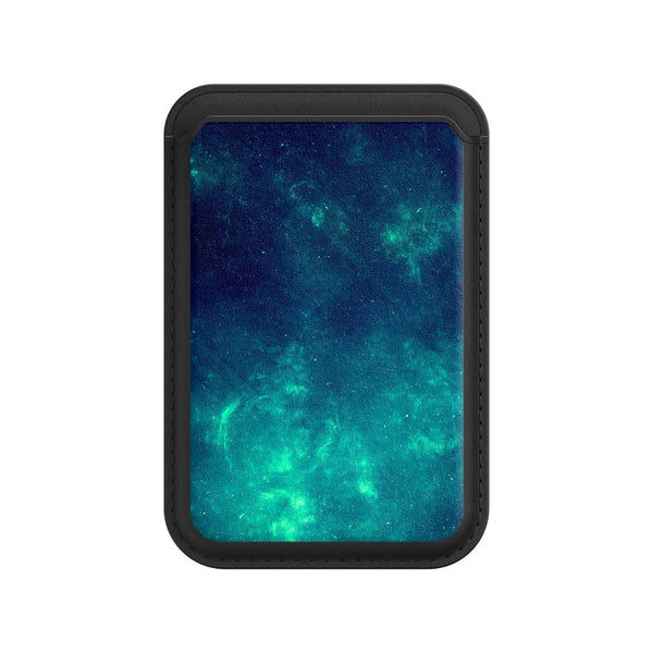Leuchtende Galaxie - iPhone Leder Wallet