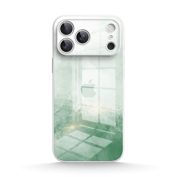 Verstecktes Grün - iPhone Gehärtetes Glas Handyhülle