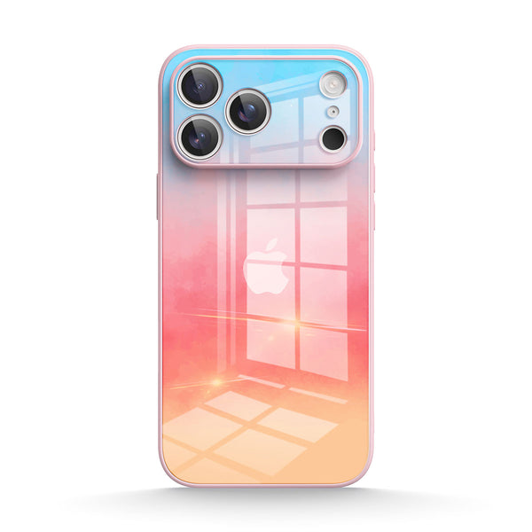 Wolkengradient - iPhone Gehärtetes Glas Handyhülle