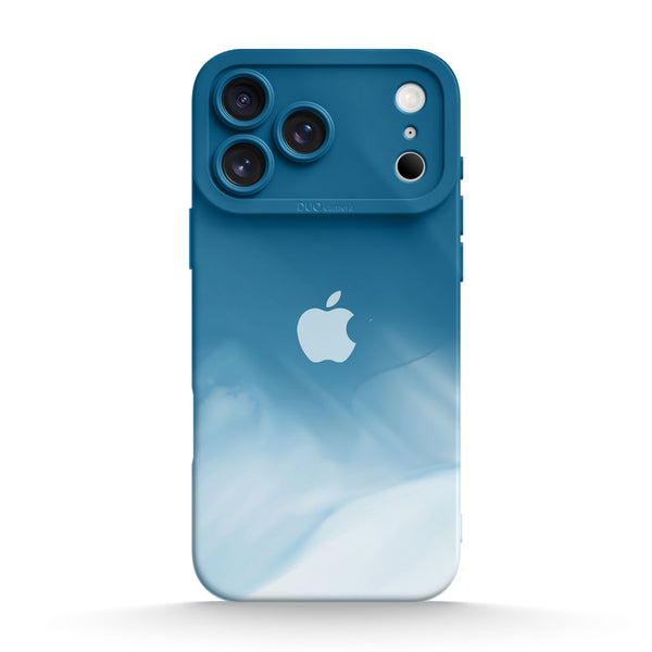 Schneegipfel Grün - iPhone Flüssiges Silikon Handyhülle