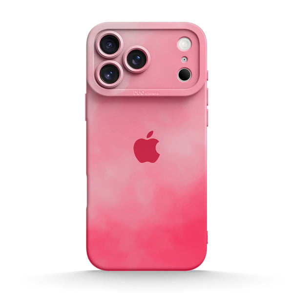 Rosa Dämmerung - iPhone Flüssiges Silikon Handyhülle