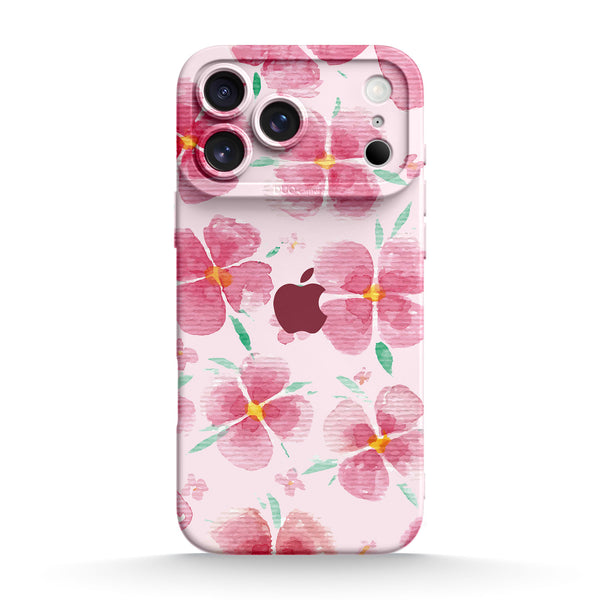 Rosa Pfirsichblüte - iPhone Flüssiges Silikon Handyhülle