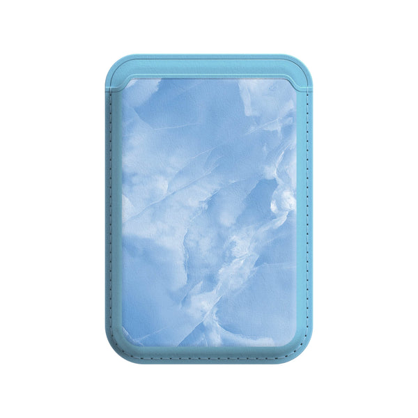 Ice Crack Blue - iPhone Leder Wallet