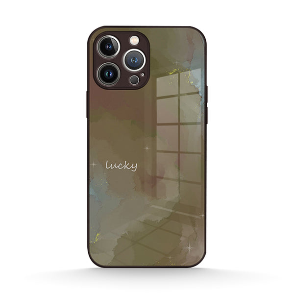 Phantomgrau-Aquarellgrau - iPhone Handyhülle