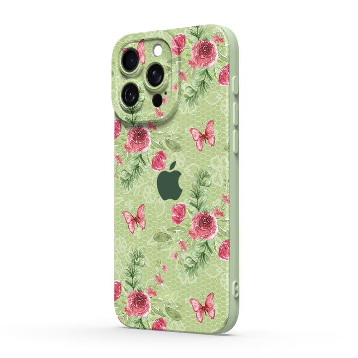 Schmetterling Zwischen Blumen - iPhone Handyhülle