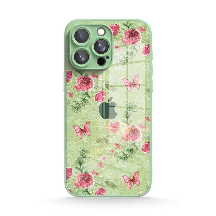 Schmetterling Zwischen Blumen - iPhone Handyhülle