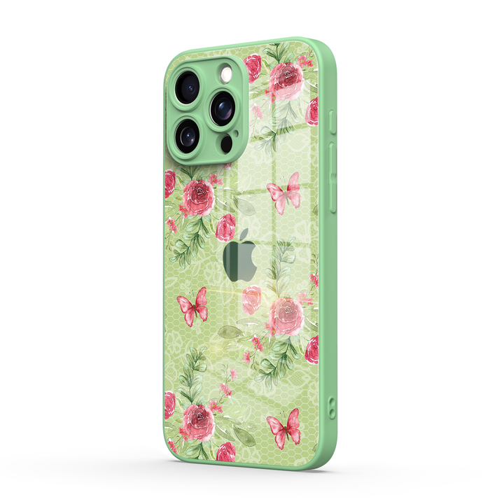 Schmetterling Zwischen Blumen - iPhone Handyhülle