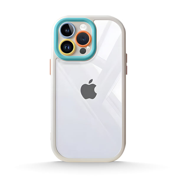 Weiß Blau - iPhone Handyhülle