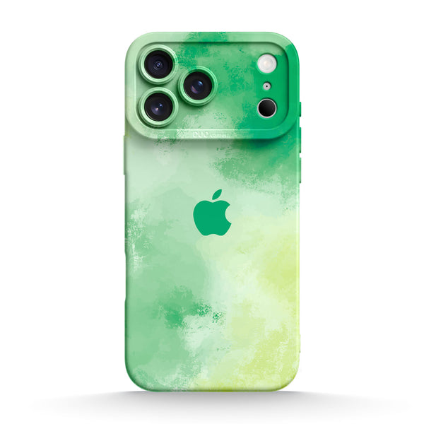 Grüner Farbton - iPhone Flüssiges Silikon Handyhülle