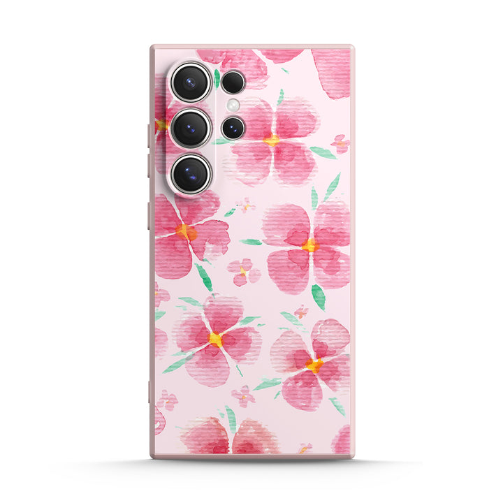 Rosa Pfirsichblüte - Samsung Handyhülle